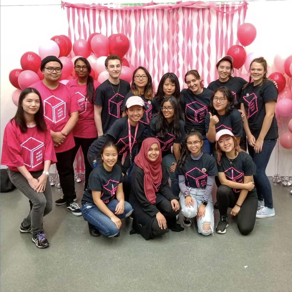 Post ASO 2019 in the pink, decorated Volunteers Headquarters!